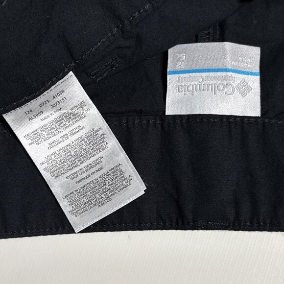 NWT $50 Columbia Women’s Black Regular Fit Shorts 5” Inseam High Waist Size 12 - Picture 6 of 10
